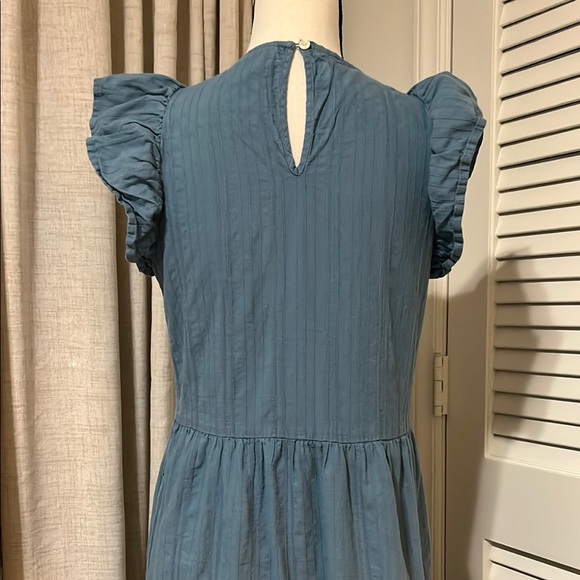 Universal Thread Blue Maxi Sundress Flutter Sleeves S - Picture 4 of 6